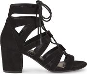 Black Cara Lace Up Gladiator Sandals