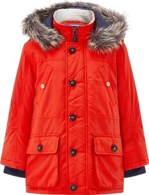 boys orange parka