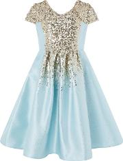 Girls Blue zinnia Sequin Dress
