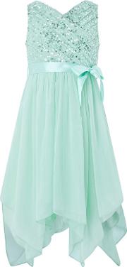Girls Green laurentia Sequin Dress