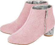 Girls Pink Josie Jazz Heel Boots
