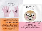 . face Inc By  Cat Nap Sheet Mask & Shine Bright Hand Mask