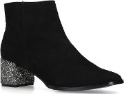 Black chaos Low Heel Ankle Boots