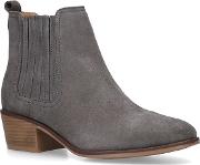 Grey create Mid Heel Ankle Boots