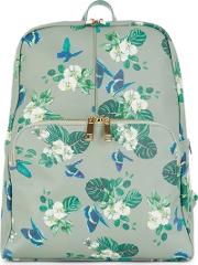 Green Multi Print Floral And Butterfly betty Backpack