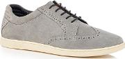 Grey Suede 'loom' Lace Up Shoes