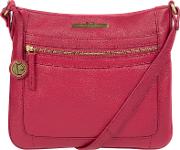 Berry lily Handcrafted Leather Cross Body Bag
