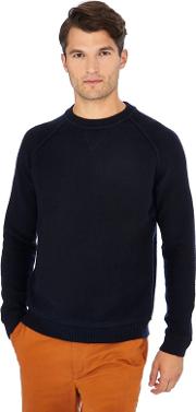 Navy Towelling Sweater