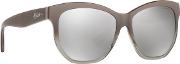 Grey Irregular Frame Female Sunglasses
