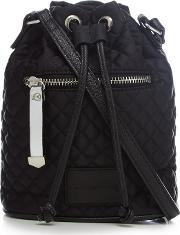 Black Quilted Duffle Bag
