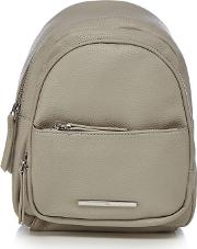 Light Grey Asymmetric Strap Backpack