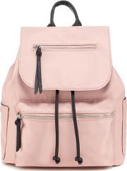 Light Pink Nylon Backpack