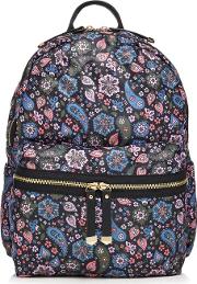 Multi Coloured Paisley Print Backpack