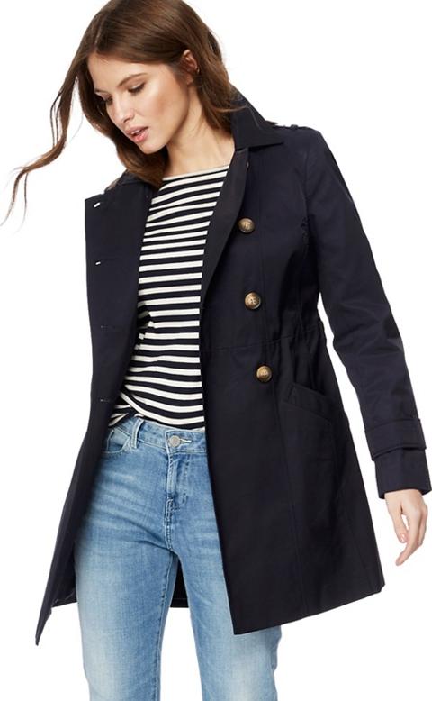 red herring navy coat