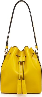Yellow Drawstring Duffle Bag