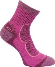 Purple & Pink active Pack Of Two Socks