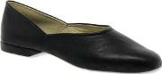 Black grecian Leather Slippers