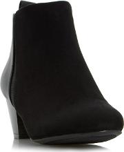 Black pello Mixed Material Ankle Boot