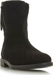 Black Suede phonix Ankle Boots