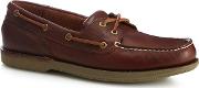 Brown Leather ports Of Call Boat Shoes