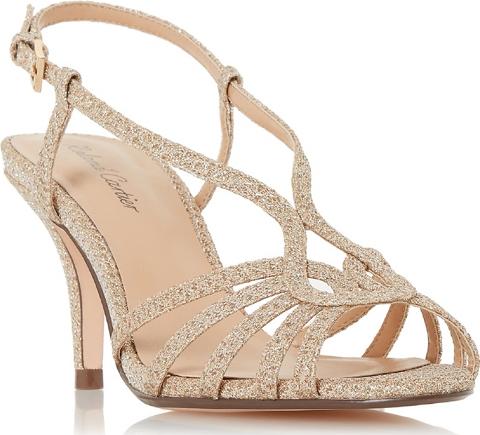 roland cartier gold sandals