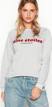 Nine By  Miller Grey Nine Etoiles Cotton Blend Sweatshirt