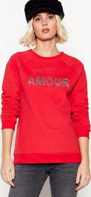 Nine By  Miller Red amour Sweatshirt