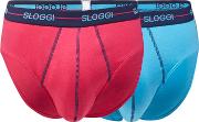 Pack Of Two Assorted Midi Briefs
