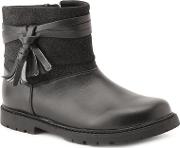 Start Rite Girls' Black Leathersuede 'aria' Infant Ankle Boots