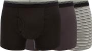 3 Pack Assorted Plain And Striped Keyhole Trunks