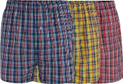 Big And Tall 3 Pack Assorted Checked Boxers