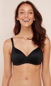 Black Non Wired Non Padded T Shirt Bra