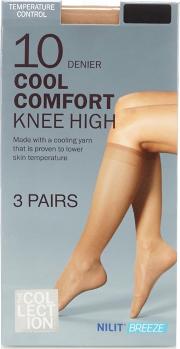 Pack Of 3 Natural Knee High Socks
