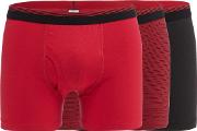 Pack Of Three Red Keyhole Trunks