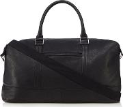 Black elliot Leather Holdall Bag