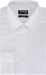 White Textured Stripe Shirt