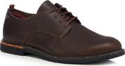 Brown Leather brook Park Lace Up Oxford Shoes