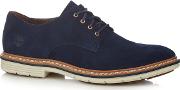 Navy Suede naples Derby Shoes