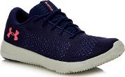 Navy Knitted rapid Trainers