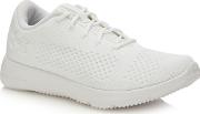 White Knitted rapid Trainers