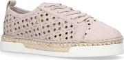 Taupe theera Lace Up Trainers