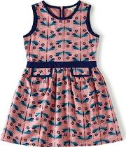 Pink Geometric Print Dress