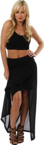 Skirt Black Maxi Split Skirt 