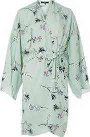 Vera Moda Mint Wrap Kimono Dress