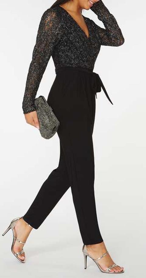 dorothy perkins black jumpsuit