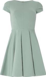 Womens Closet Mint Cap Sleeve Skater Dress