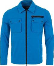Cotton Overshirt In Blue 