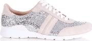 Jaida Glitter Sneaker In Silver 