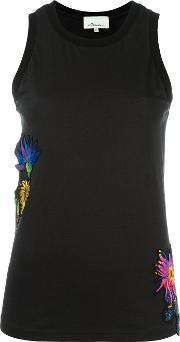 3.1 Phillip Lim Floral Embroidered Tank Top Women Cotton Xs, Women's, Black 