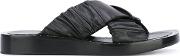 3.1 Phillip Lim Nagano Flat Crisscross Slide Sandals Women Leatherrubber 36, Black 
